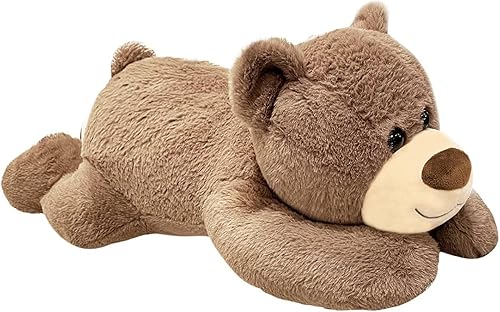 Oso de peluche con peso de 3.5 libras, almohada de animales de felpa con peso de 24 pulgadas, bonitos juguetes de peluche kawaii, regalos para