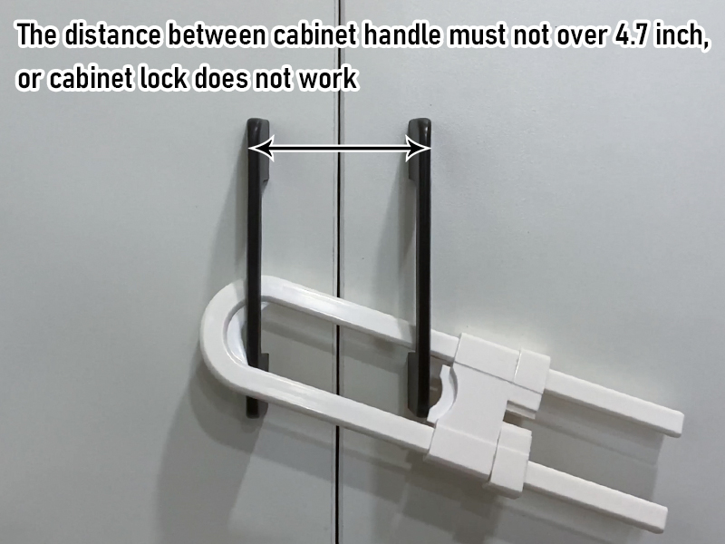 Lot De 2 Verrous De Sécurité En U Pour Placards Coulissants - Ajustables, Blancs - Protection Enfant, Chat - Pour Cuisine, Salle De Bain