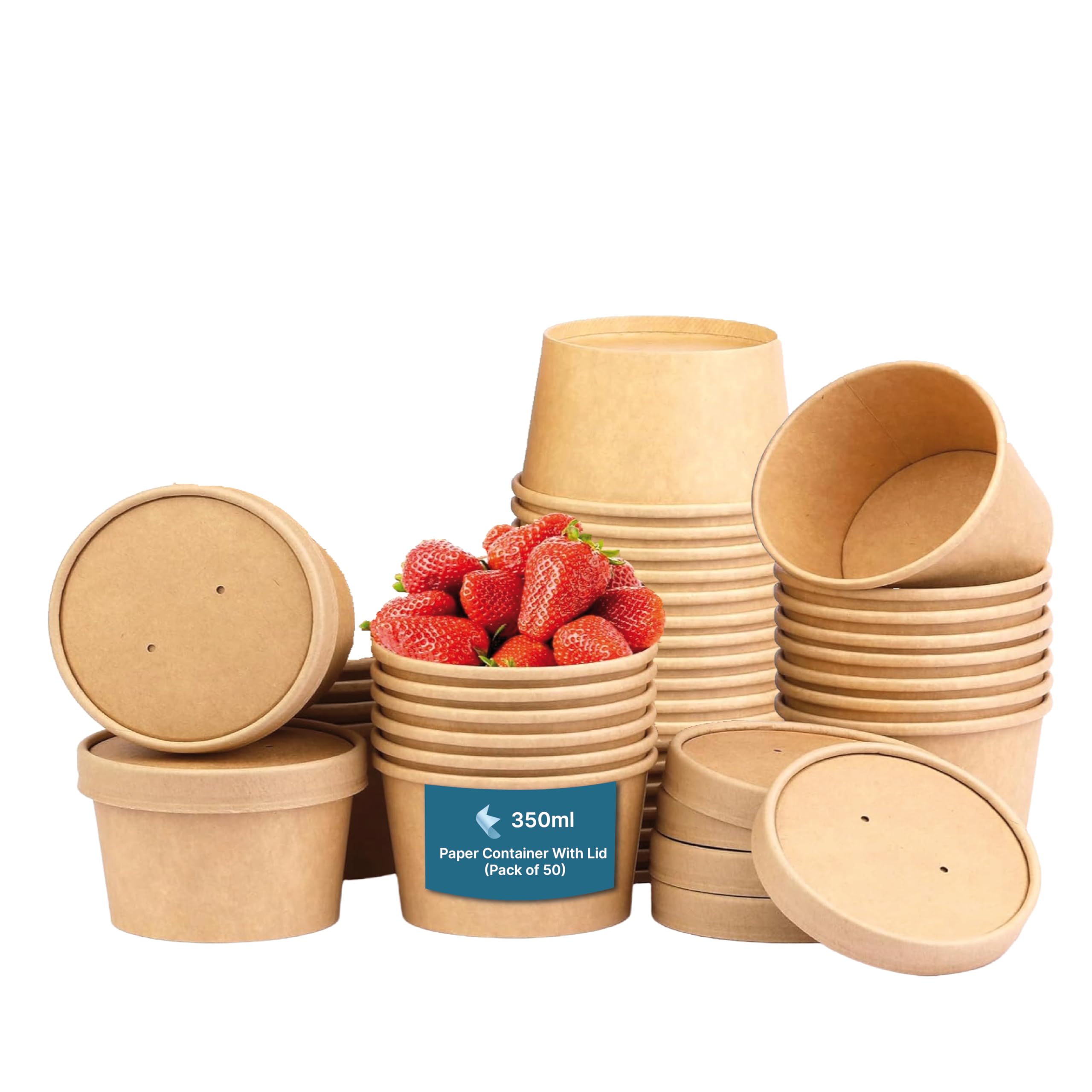 Eco-Friendly Paper Food Containers with Lids -1