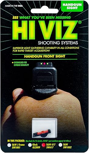 Miniatura 2 de HIVIZ Smith&Wesson 617 - Mira frontal de fibra óptica (rojo)