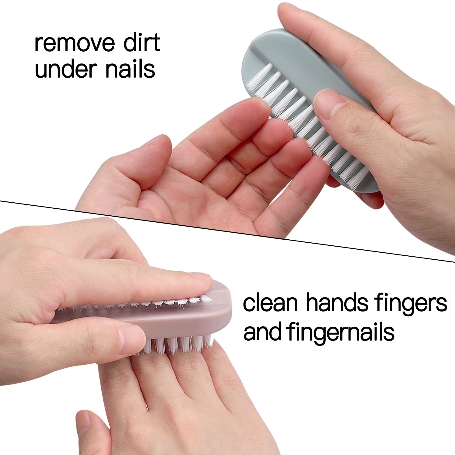 Cepillo de uñas para limpieza de uñas, cepillo de limpieza de uñas, 4 unidades