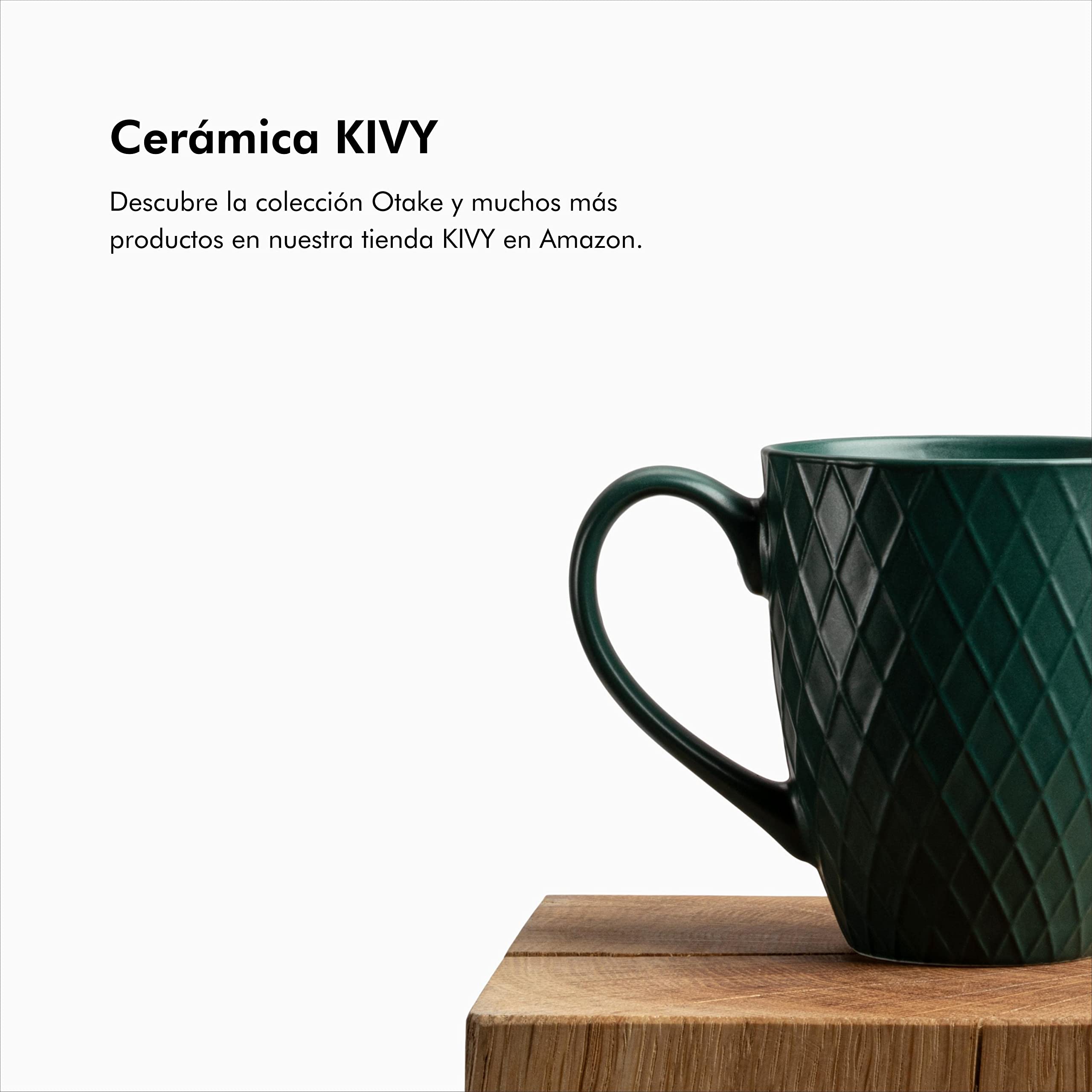 KIVY Juego de Tazones de Desayuno [6 x 850 ml] – Cuencos Grandes para Cereales y Sopas – Bol de ceramica para cocina