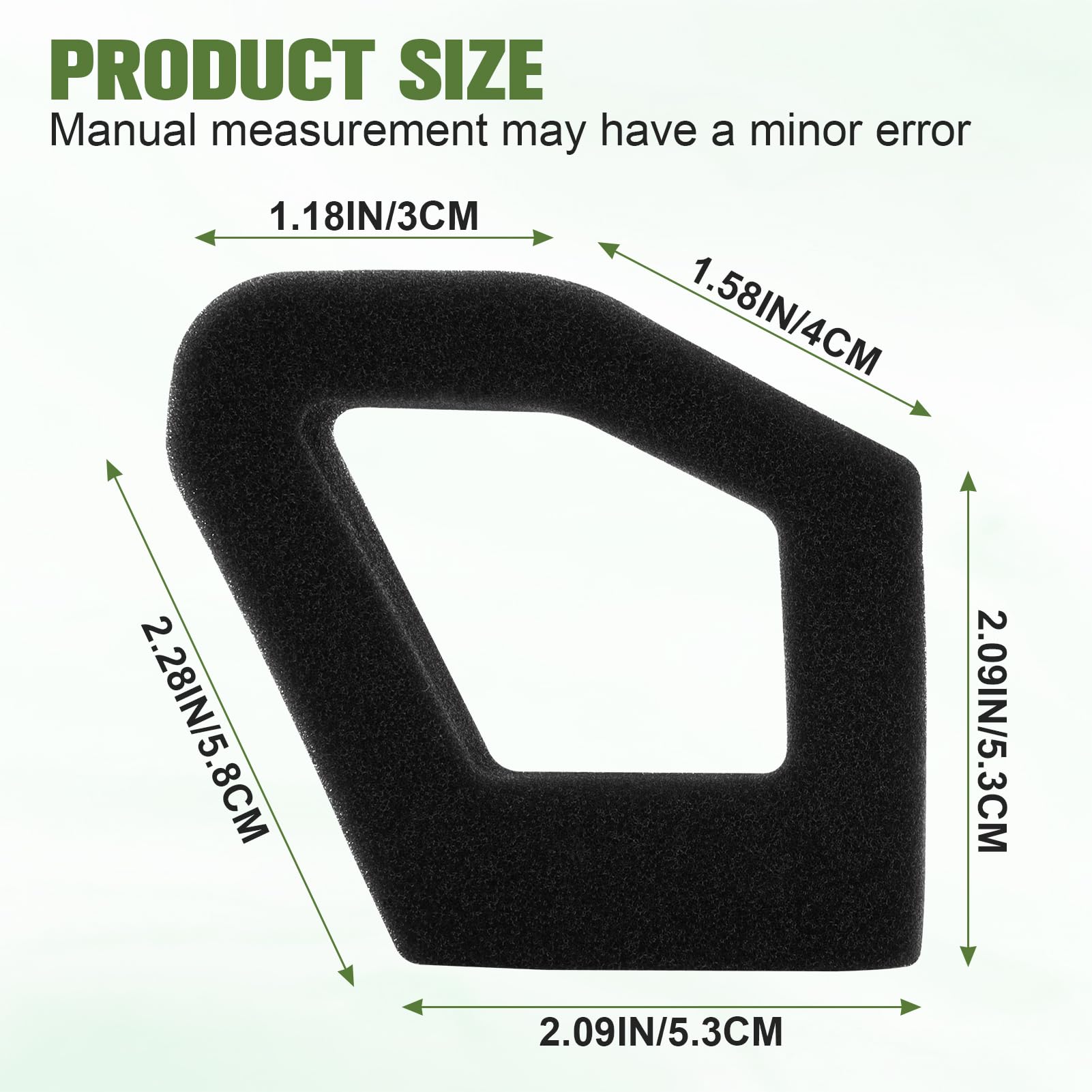 Amazon.com: LOCOPOW 2 Pack 17211-Z0Z-000 Air Filter For