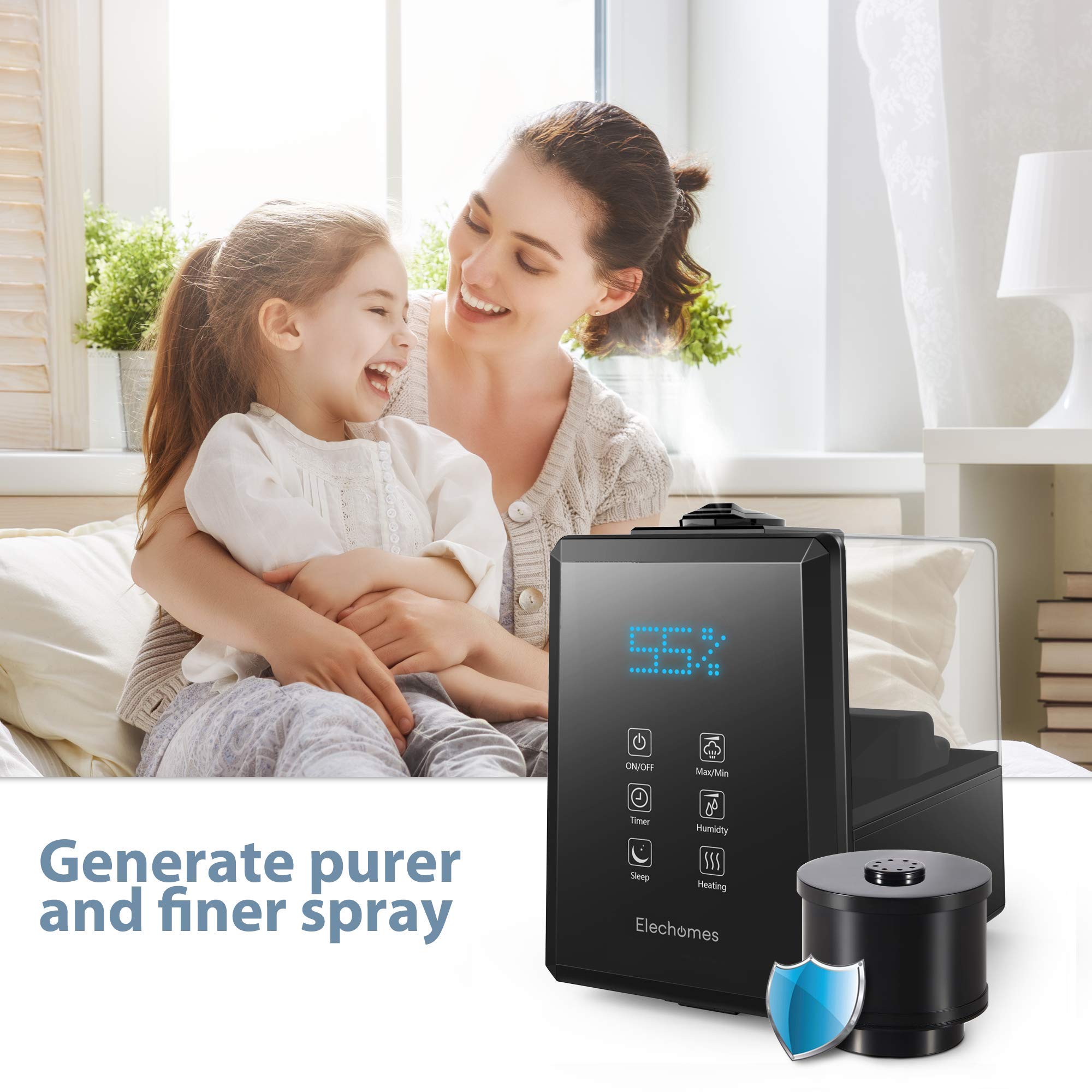 Elechomes Humidifier Replacement Filter, Mineral Absorption Cotton Pads