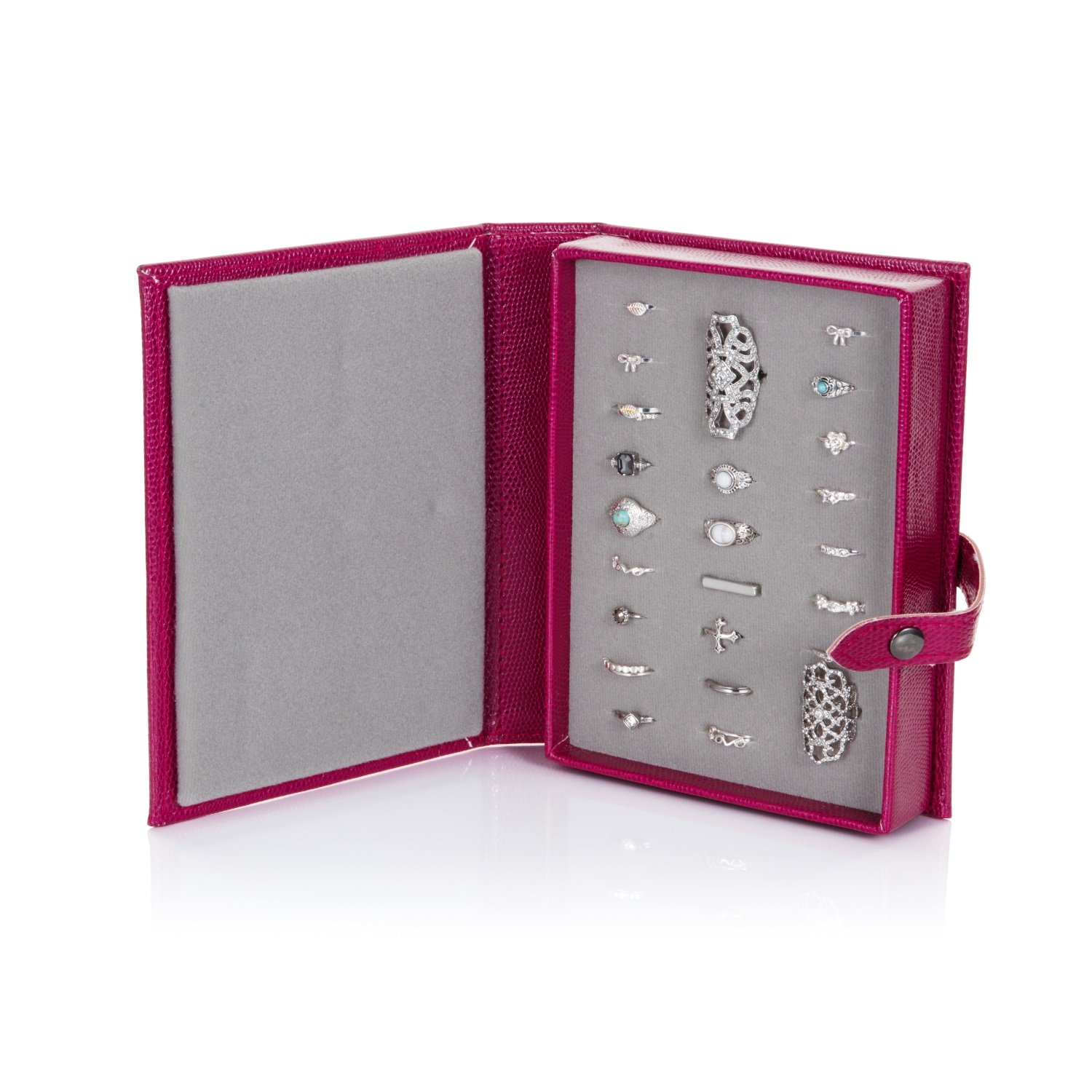 Little Book Of Rings Storage - Dark Red