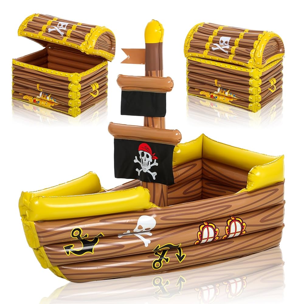 Amazon.co.jp: Jenaai 空気注入式 海賊船クーラー ハロウィーン