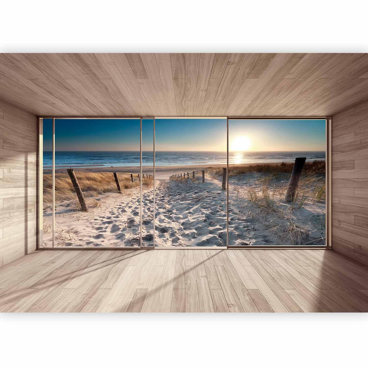murando Photo Wallpaper 343x256 cm Peel and Stick Self-Adhesive Foil Print Wall Mural Nature Landscape sea Beach c-C-0067-a-c โ image 1