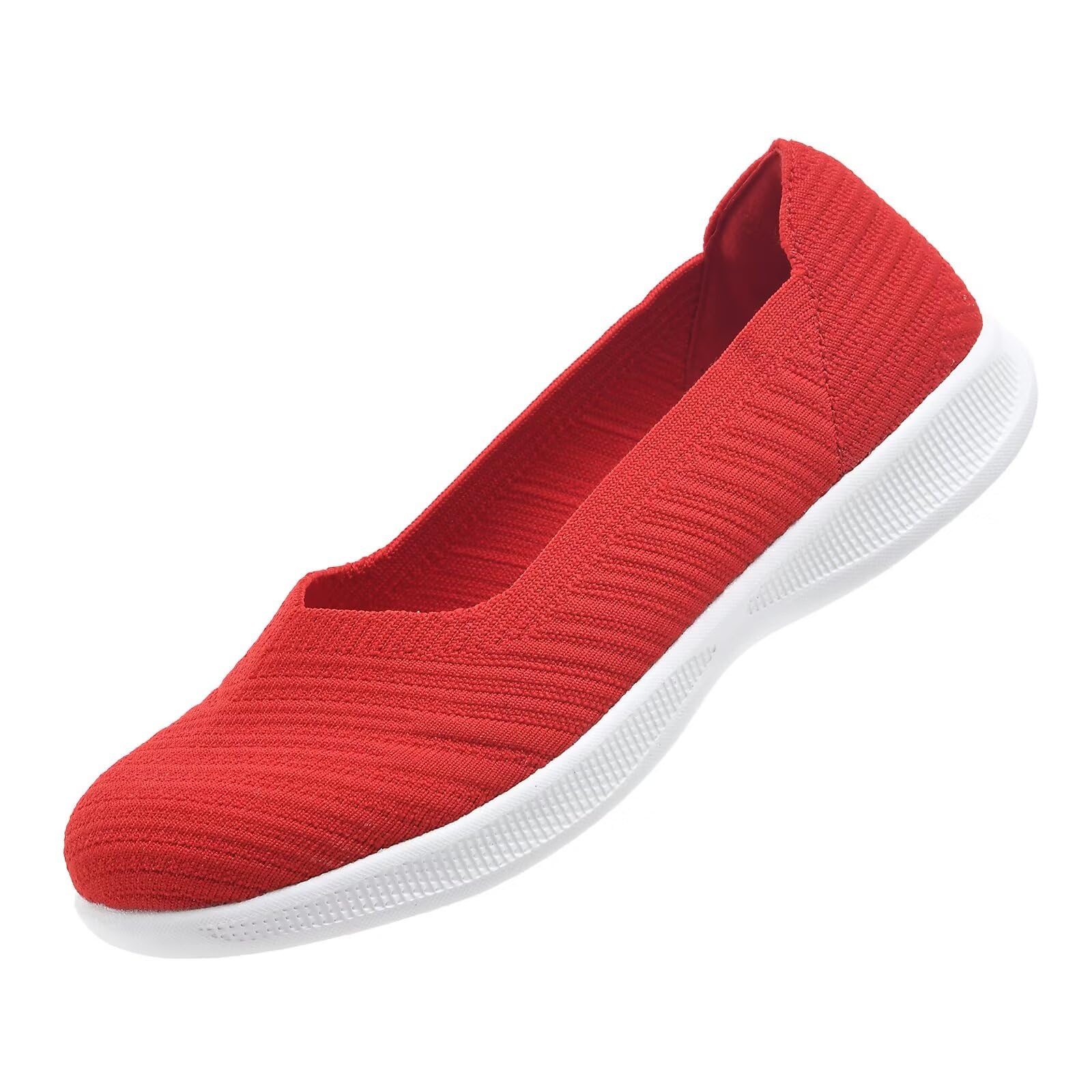 Konhill Loafers Damen Bequeme Flache Casual Ballerinas Schuhe Lässige Fasion Slip On Walkingschuhe Weit