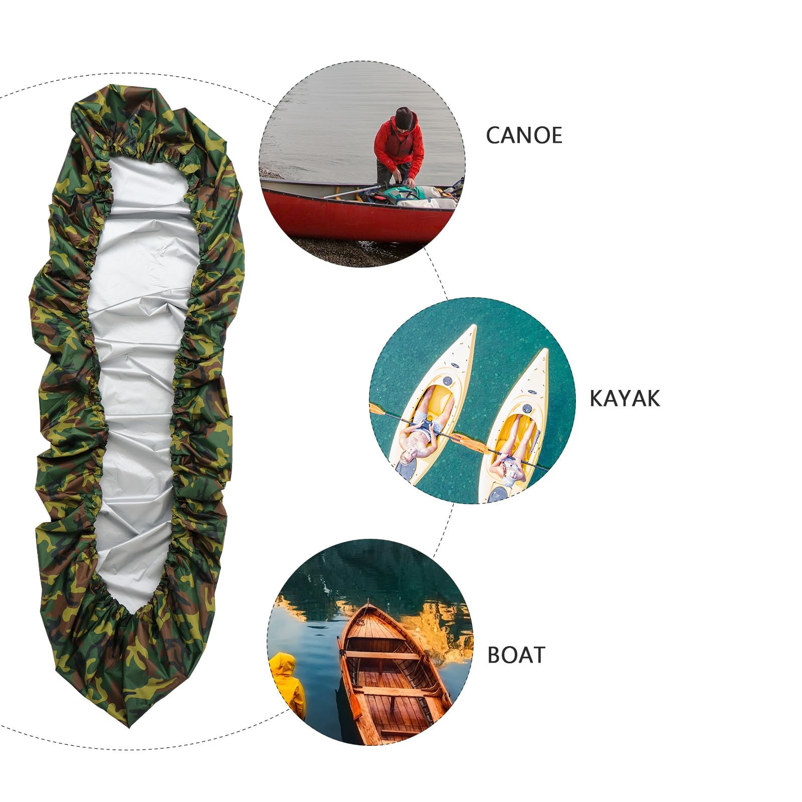 Housse de Protection pour Kayak et Canoë, Oxford, Anti-uv