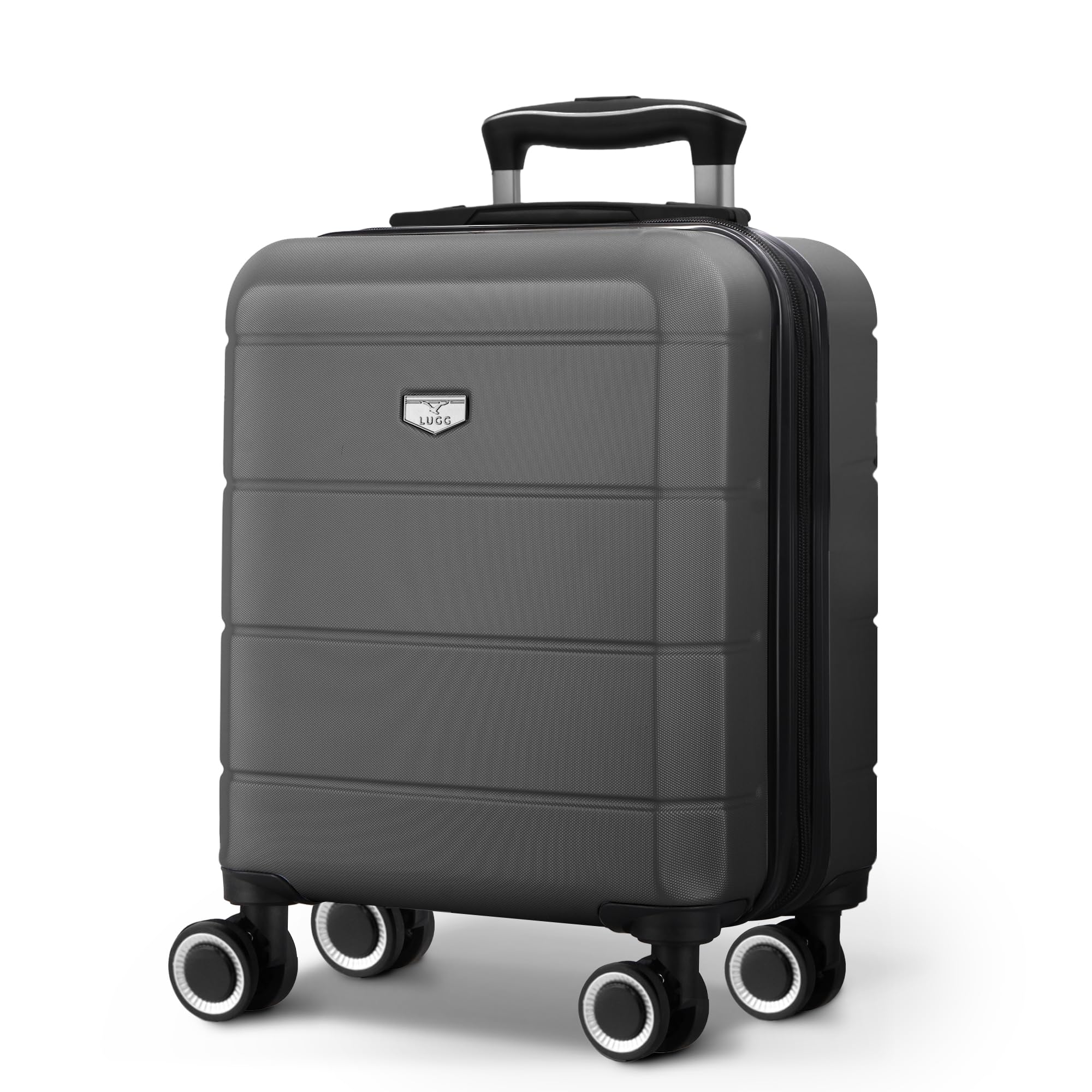 LUGG - Jetset 40cm Suitcase - 40x30x20cm- Ryanair Compatible - Underseat Size - Hard Shell ABS - Spinner & Removable Wheels - Lightweight Travel Luggage- Cream/Brown — view 135