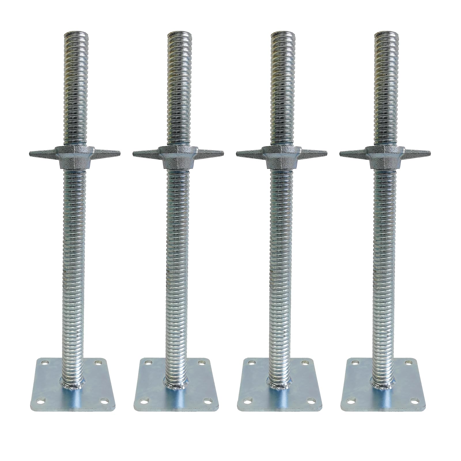 4 Pack Adjustable Leveling Jack Feet Screw Hollow Leg for Baker Scaffolding