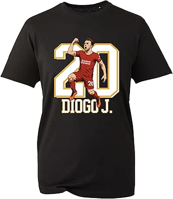 T-shirt Hommage Diogo Jota RIP 1996-2025 - Coton, Impression DTF, Unisexe, Souvenir Football