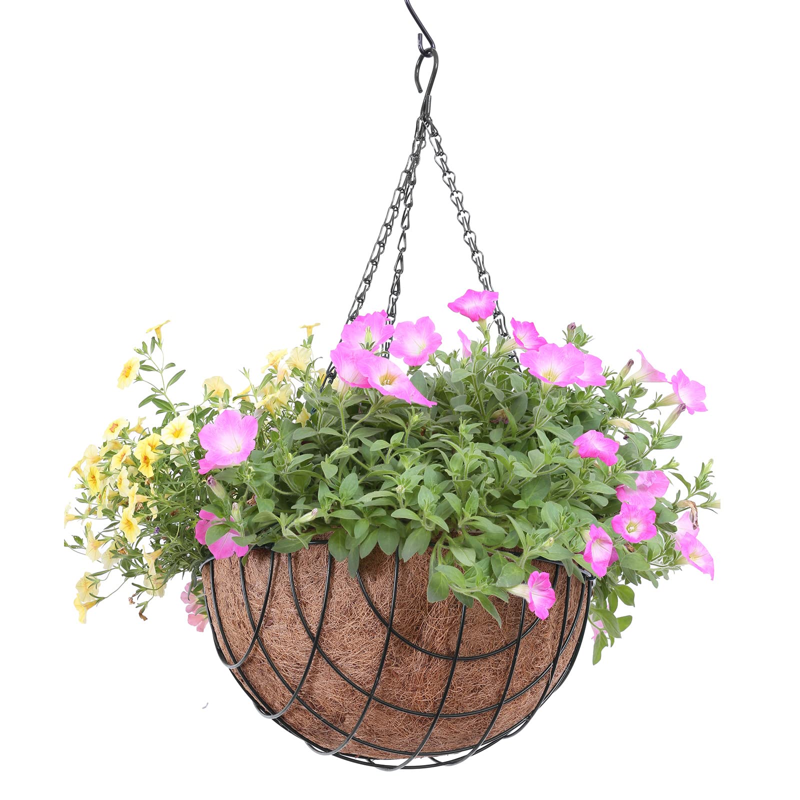 2 Stück Kokosfaser-Blumentopf-Einsätze (30,5 Cm) – Halbrund, Für Hängekörbe & Wandgarten