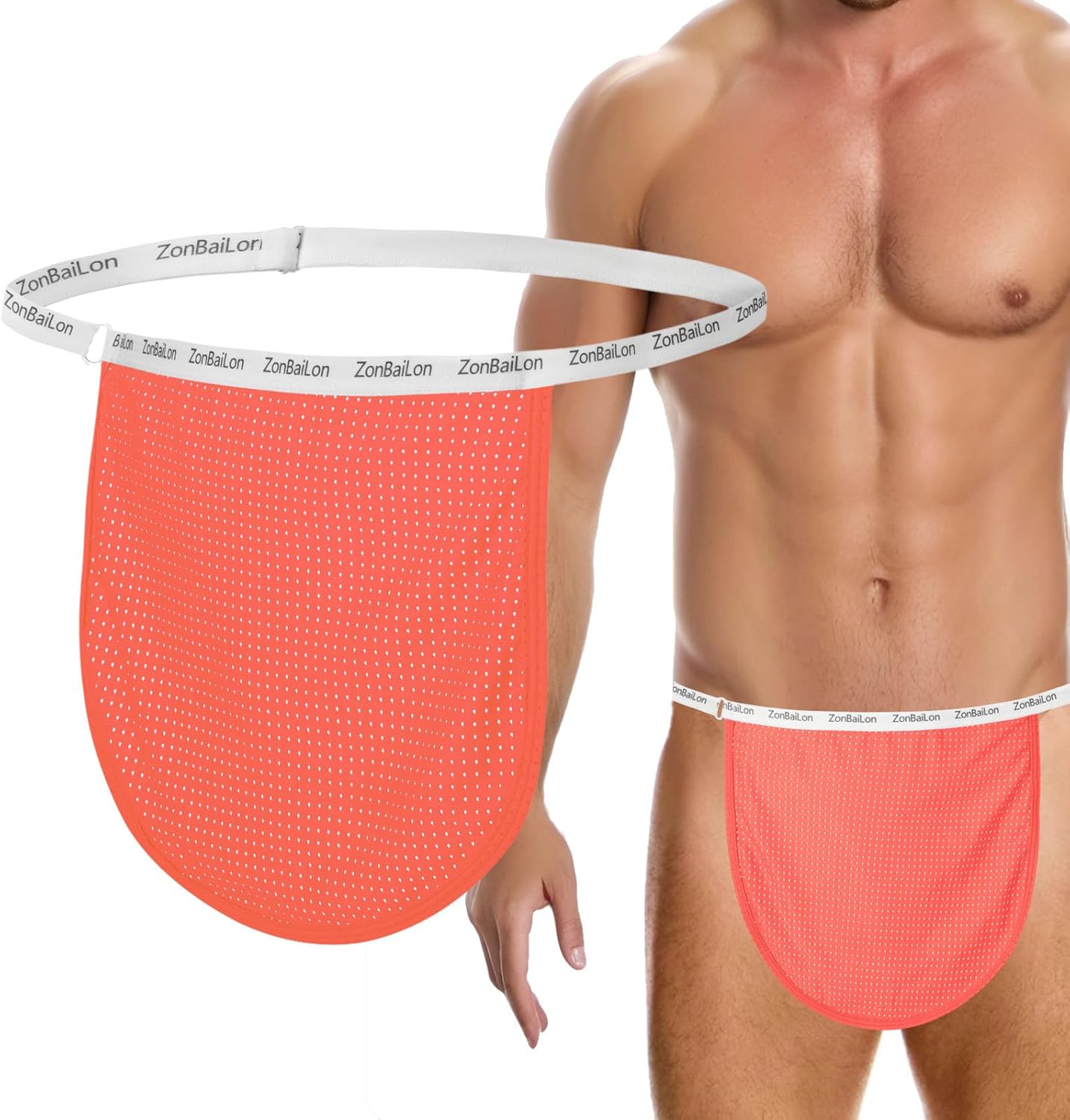 Men's Thong Underwear Loincloth Underwear Open Back Briefs
