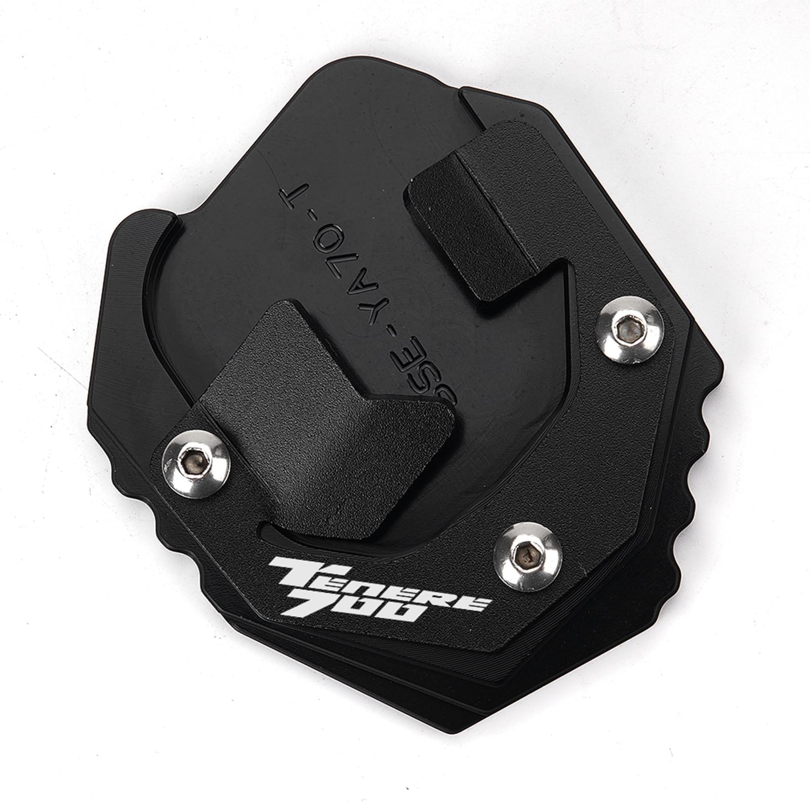 Para sostener 700 2022 2023 Tenere700 XTZ 700 T700 2019 2020 2021 Accesorios Moto Soporte Lateral Ampliar Placa Caballete Extensión (Negro)