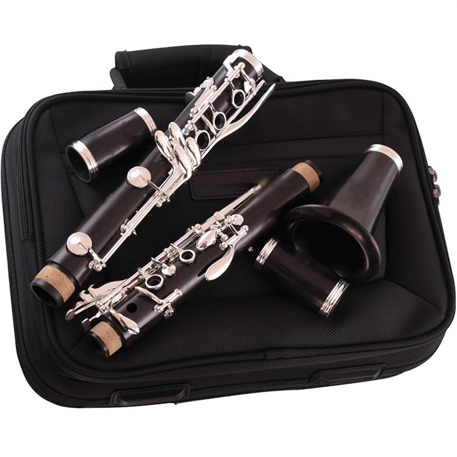 木製クラリネット 17キー ケース付き クラリネットセット 17キークラリネット合成木製楽器大人