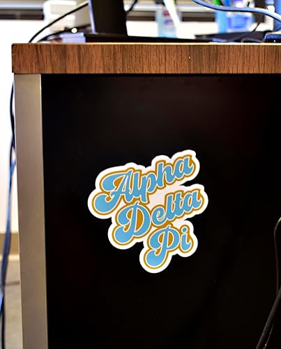 Miniatura 5 de Alpha Gamma Delta - Juego de 2 imanes para automóvil de hermandad retro, extraíbles sin residuos, para todo tipo de clima, para niñas y estudiantes