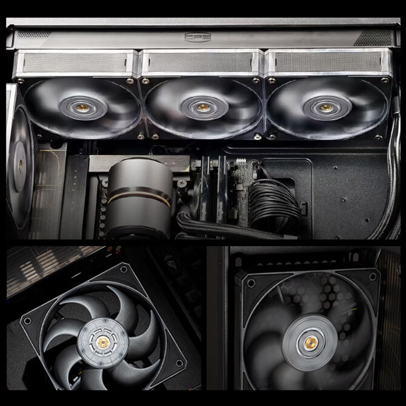 Ventilador de refrigeración de gabinete de 24V, energía de Ruido para, estación de Trabajo, Consola de Juegos, Accesorios de disipación de Calor, refrigeración de para Juegos