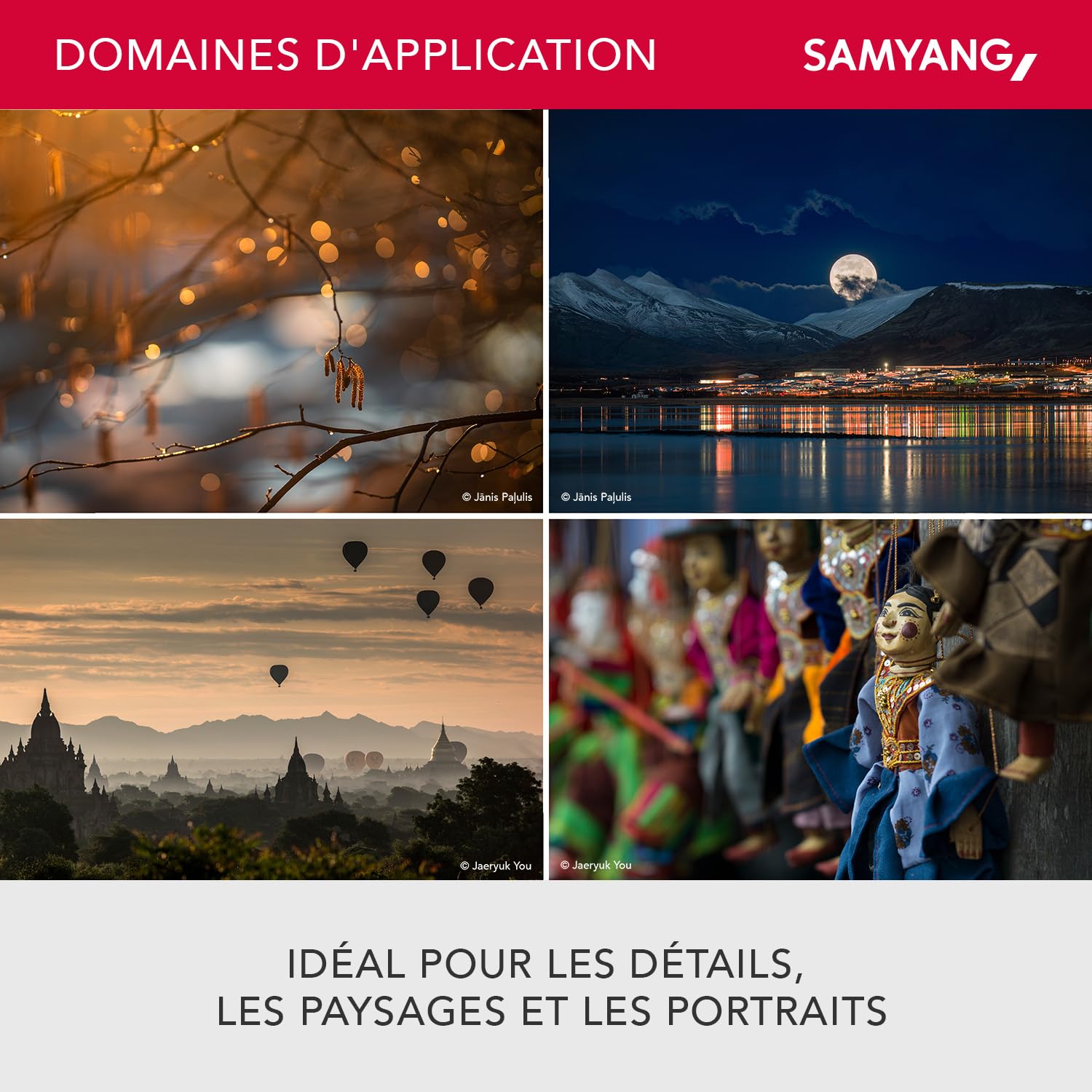 Samyang 135 mm F2.0 pour Canon EF - Plein format et téléobjectif APS-C à focale fixe pour appareil photo Canon avec monture EF/EF-S, mise au point manuelle