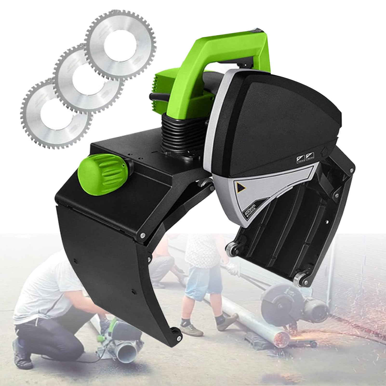 Cortadora de Tubos portátil de Mano de 2900 RPM, Ideal para tuberías de plástico, Metal, fontanería y Otros proyectos 220mm