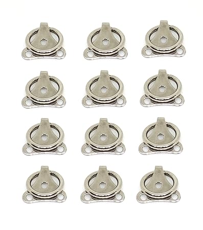 ACE Folding Pull Ring with MS CP Finish (Silver, Small) -Set of 12 Pieces