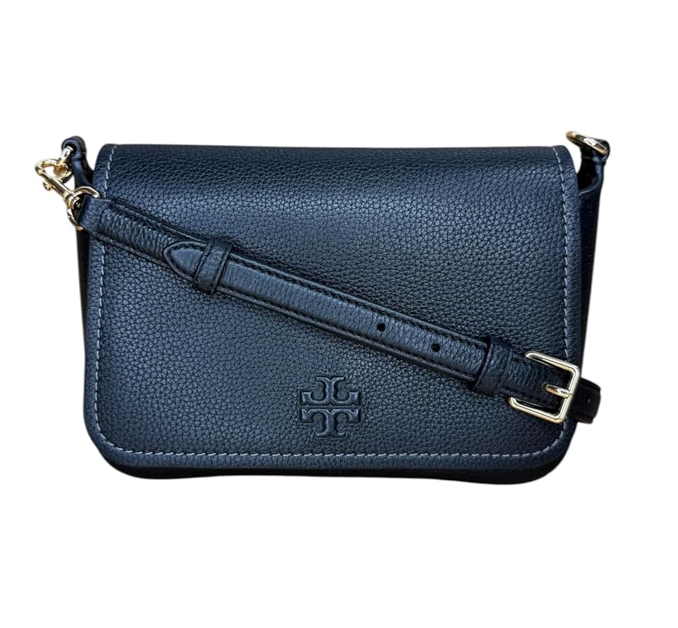Tory Burch 144688 Thea Flap Black With Gold Hardware Leather