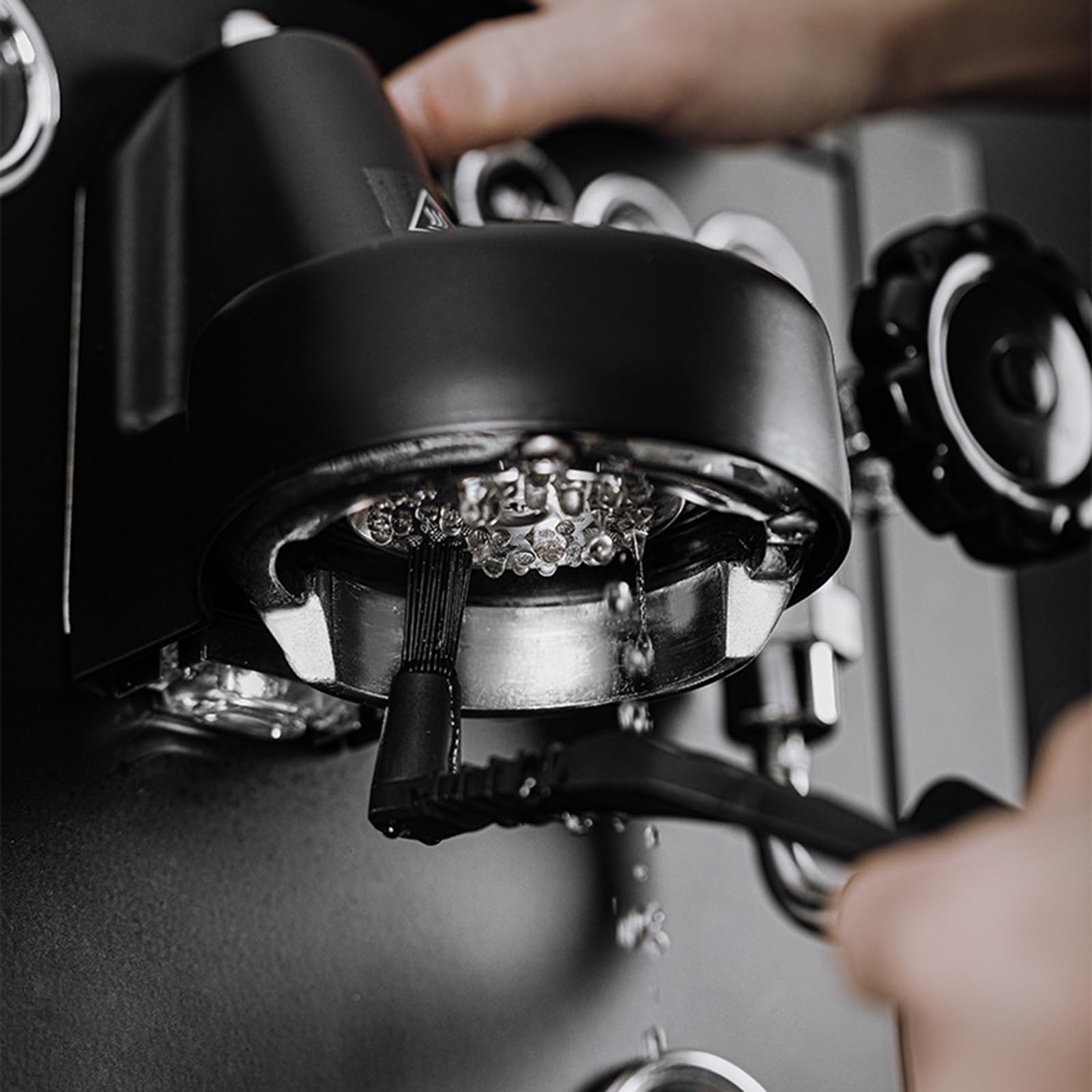 Cepillos Accesorios para Expreso con Cabezal En Ángulo Herramienta De Limpieza Equipos Café Cerdas Suaves Prácticas Cepillo Codo Suministros Hogar 3 Uds.