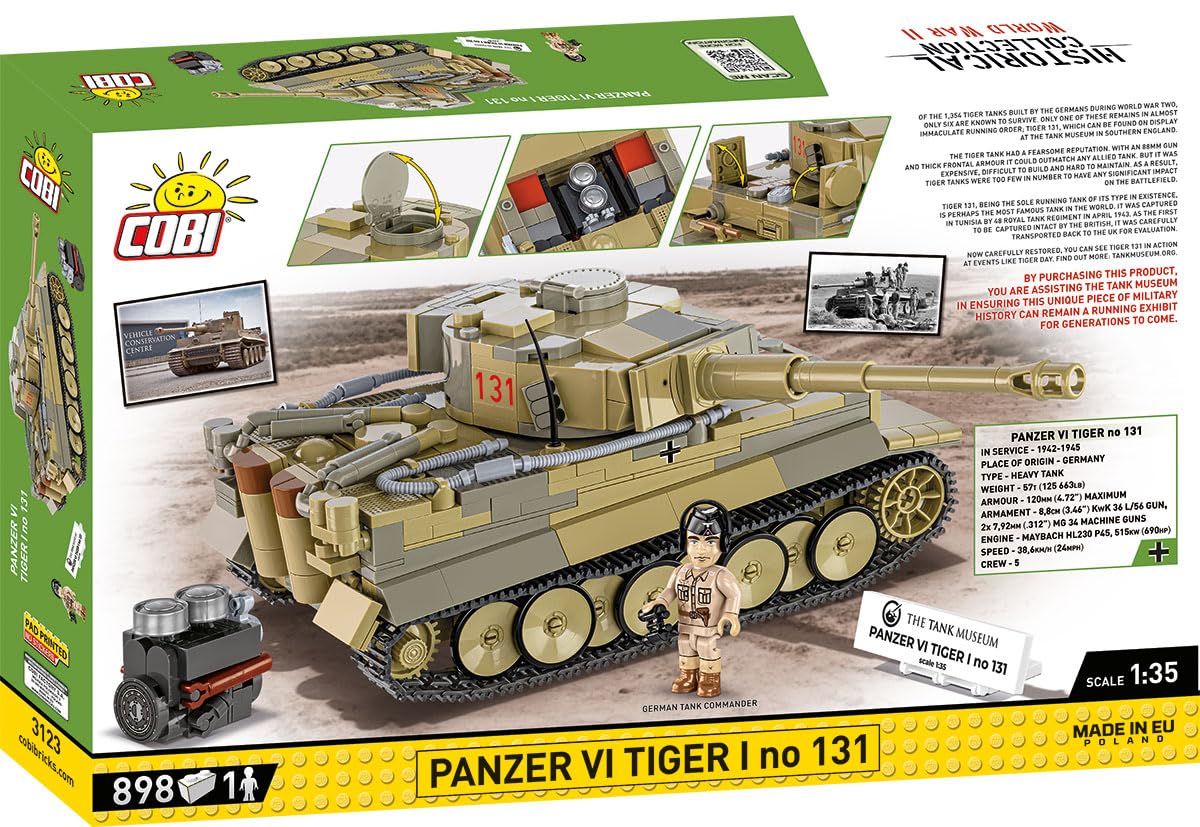 COBI - Collection Historique – Tiger I No (896 pièces)