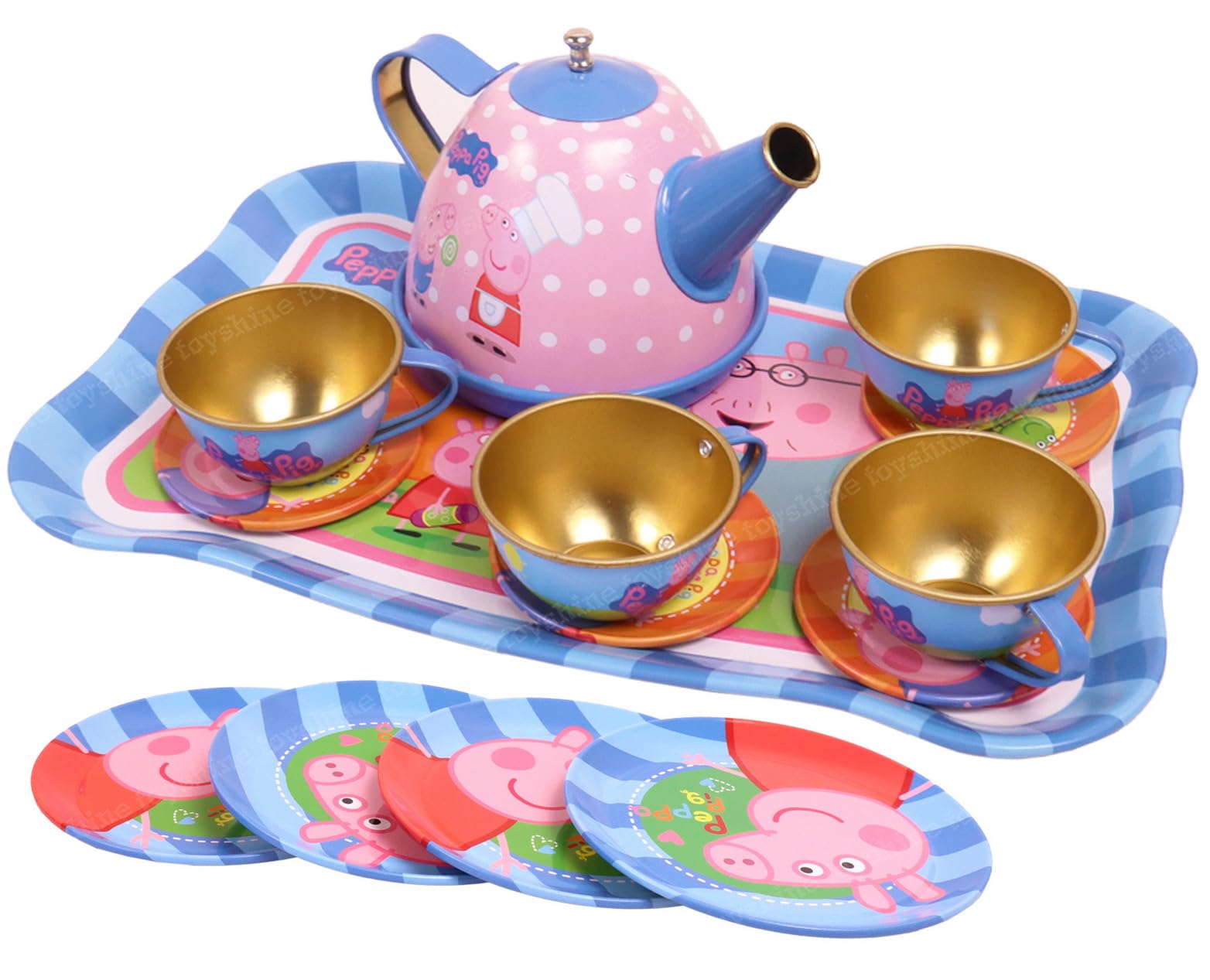 Toyshine 14 Pcs Stainless Steel Kitchen Set Tea Party Kitchen Set Toy for Girls Boys - Model C (B0CP95T1JN) Amazon Price History, Amazon Price Tracker