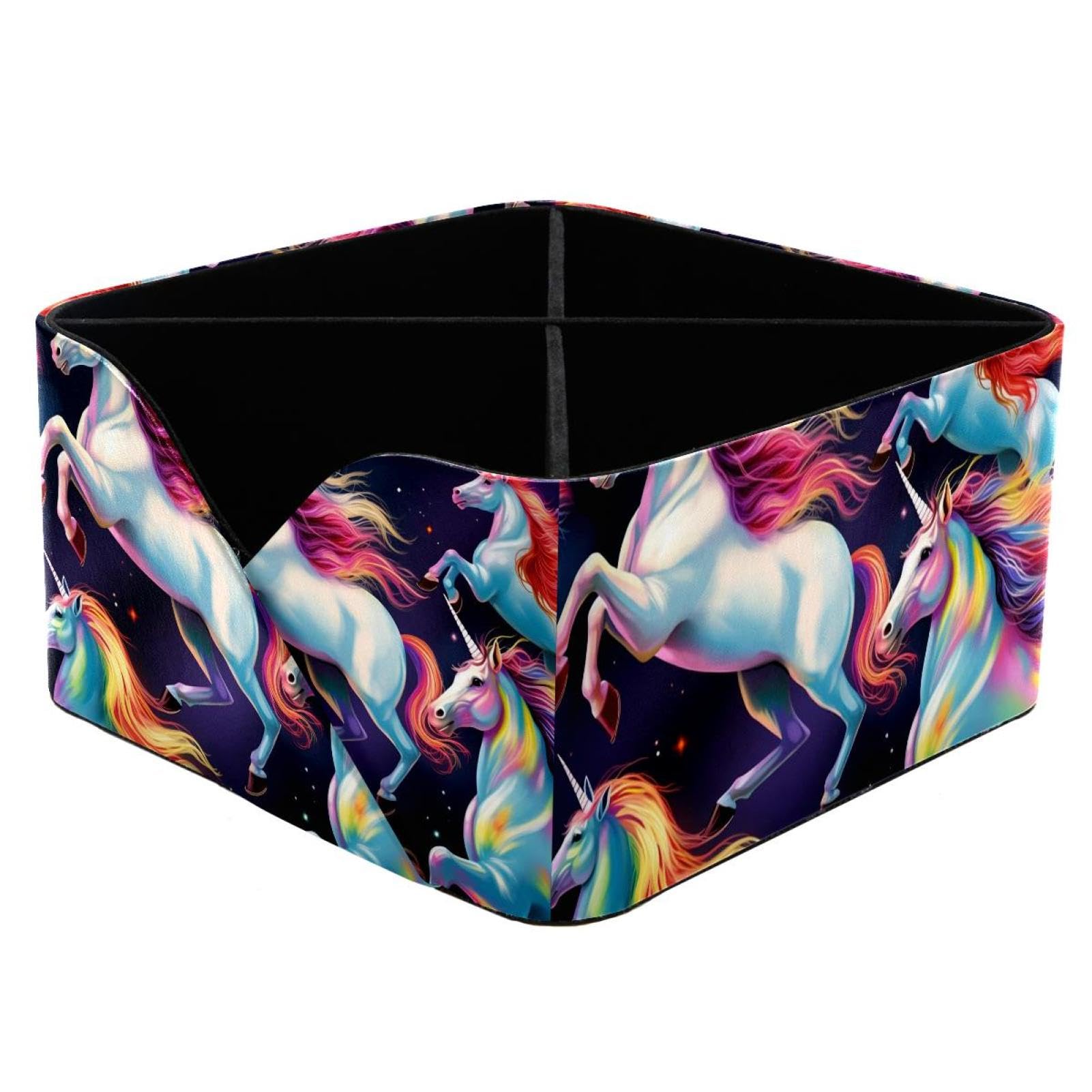 Pot à crayons de grande capacité avec motif licornes arc-en-ciel – Organiseur de bureau mignon et esthétique pour fournitures de bureau et scolaires