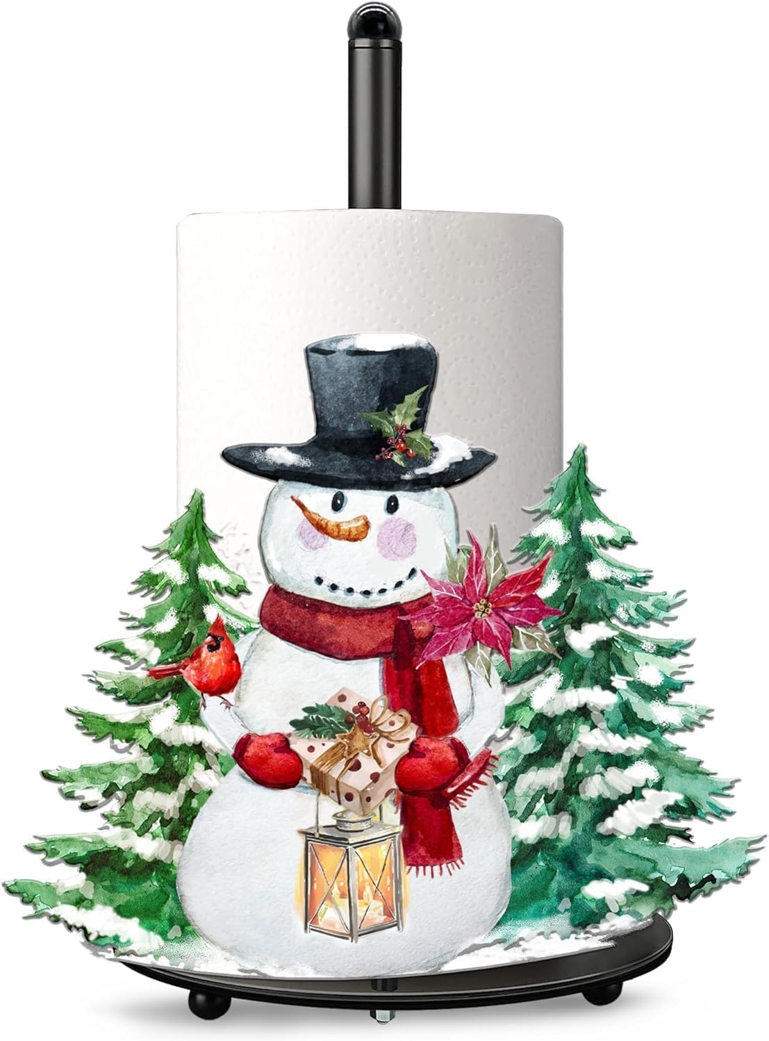 Snowman Paper Towel Holder Meatal,Snowman Christmas