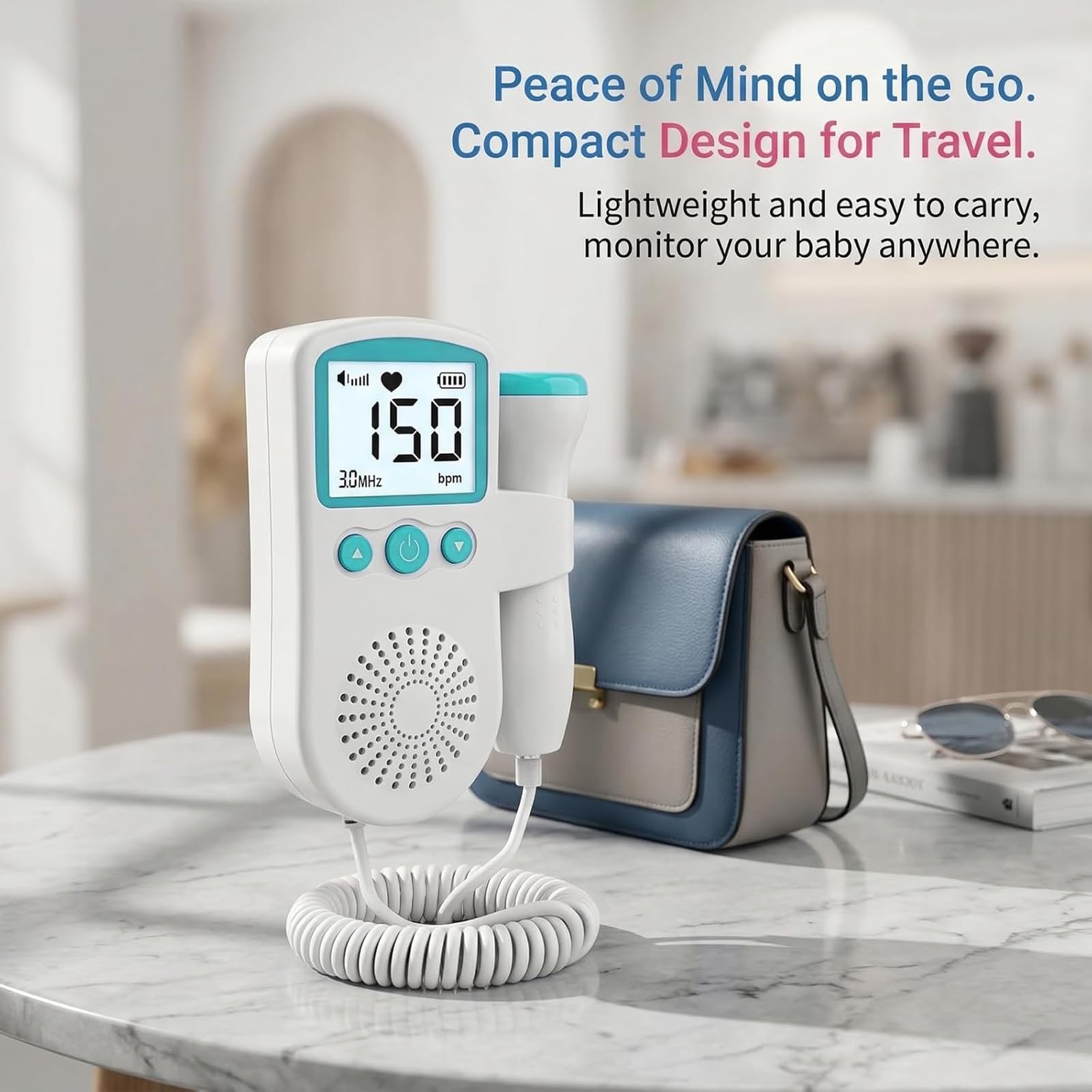 Gel for Doppler Monitor - Heartbeat Monitor Pregnancy - Baby Movement for Mother-to-be, Green Doppler Accessories for Home Use Only — view 7