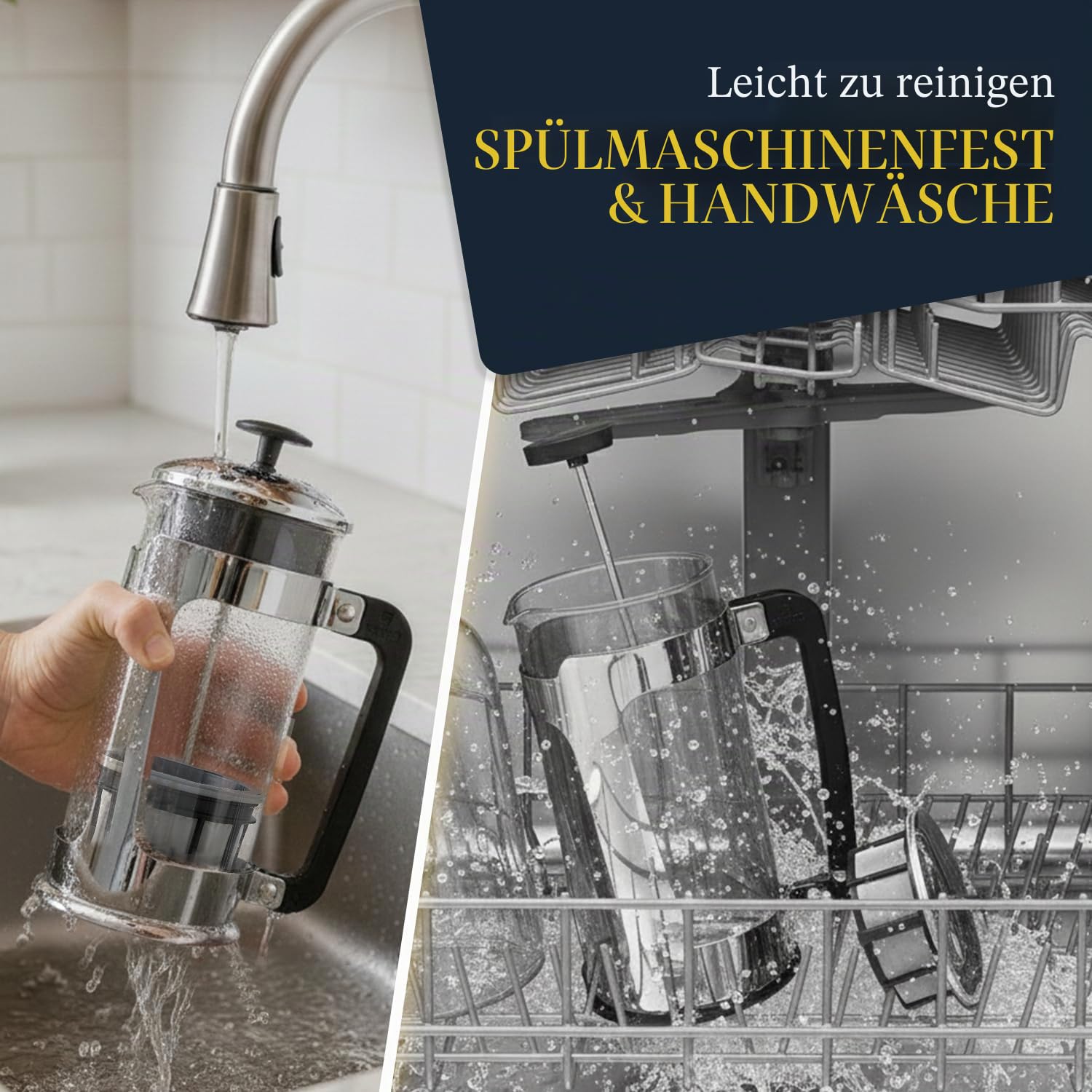 ESPRO Plus P5 French Press Kaffeebereiter – Patentierter Doppel-Mikrofilter für partikelfreien Kaffee, hitzebeständige, dickwandige Kaffeepresse aus Borosilikatglas – (930 ml)