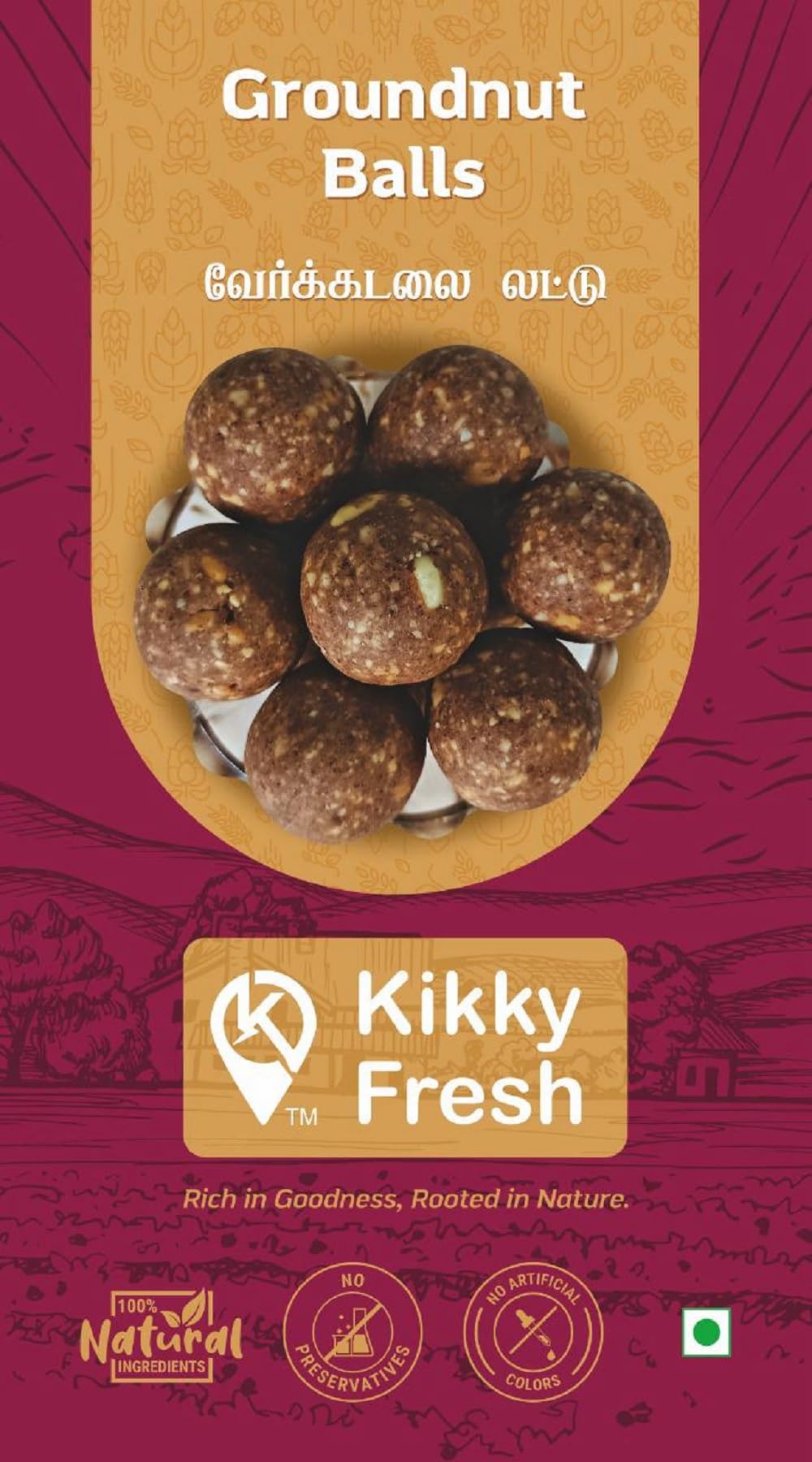 Kikky Fresh Foxtail Millet Laddu with Cashew & Dried Grapes, Traditional Indian Sweet, Cardamom Flavoured, No Preservatives, 200g-picture-23