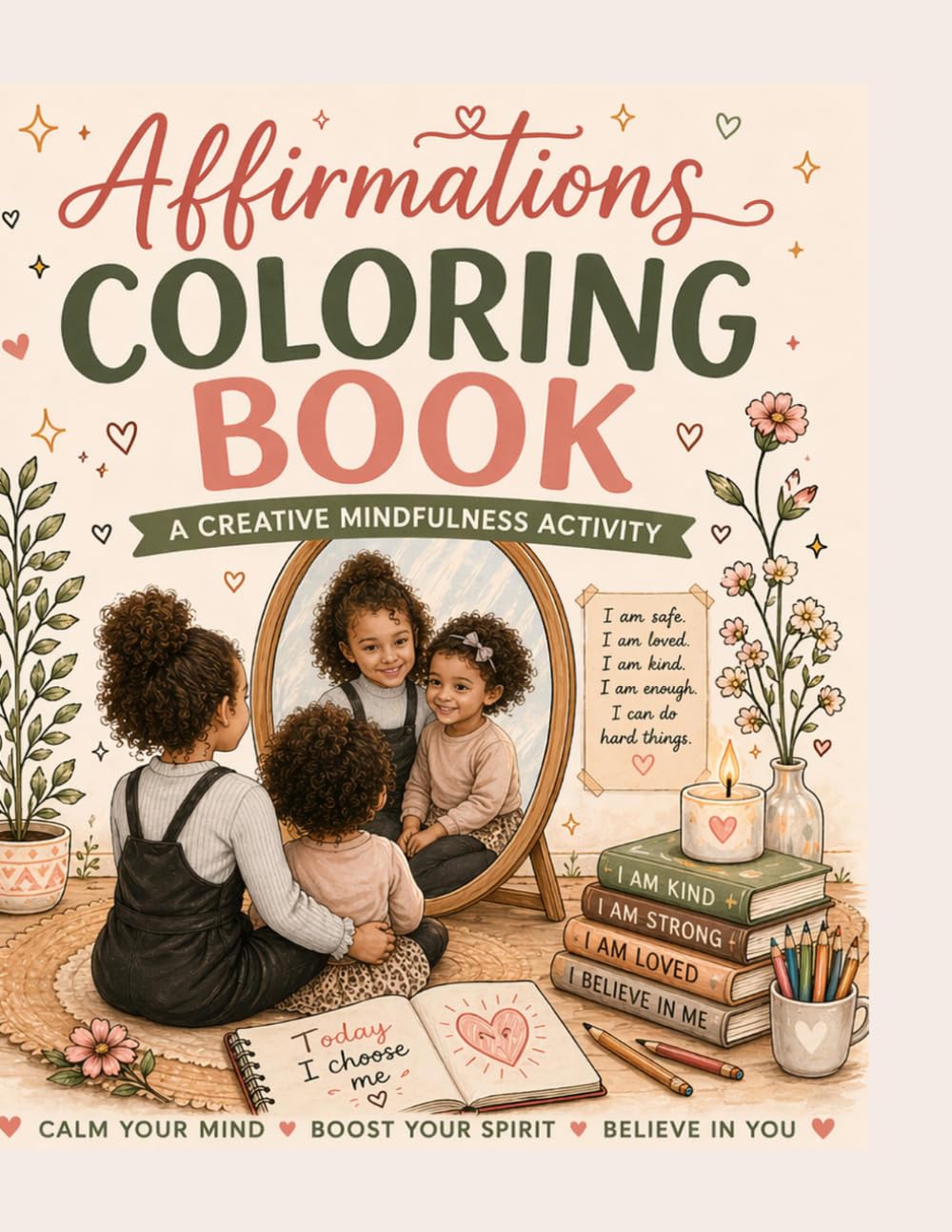 Self Love Coloring Book for Kids & Adults: Positive Affirmations Coloring Book for Stress Relief, Confidence & Mindfulness
