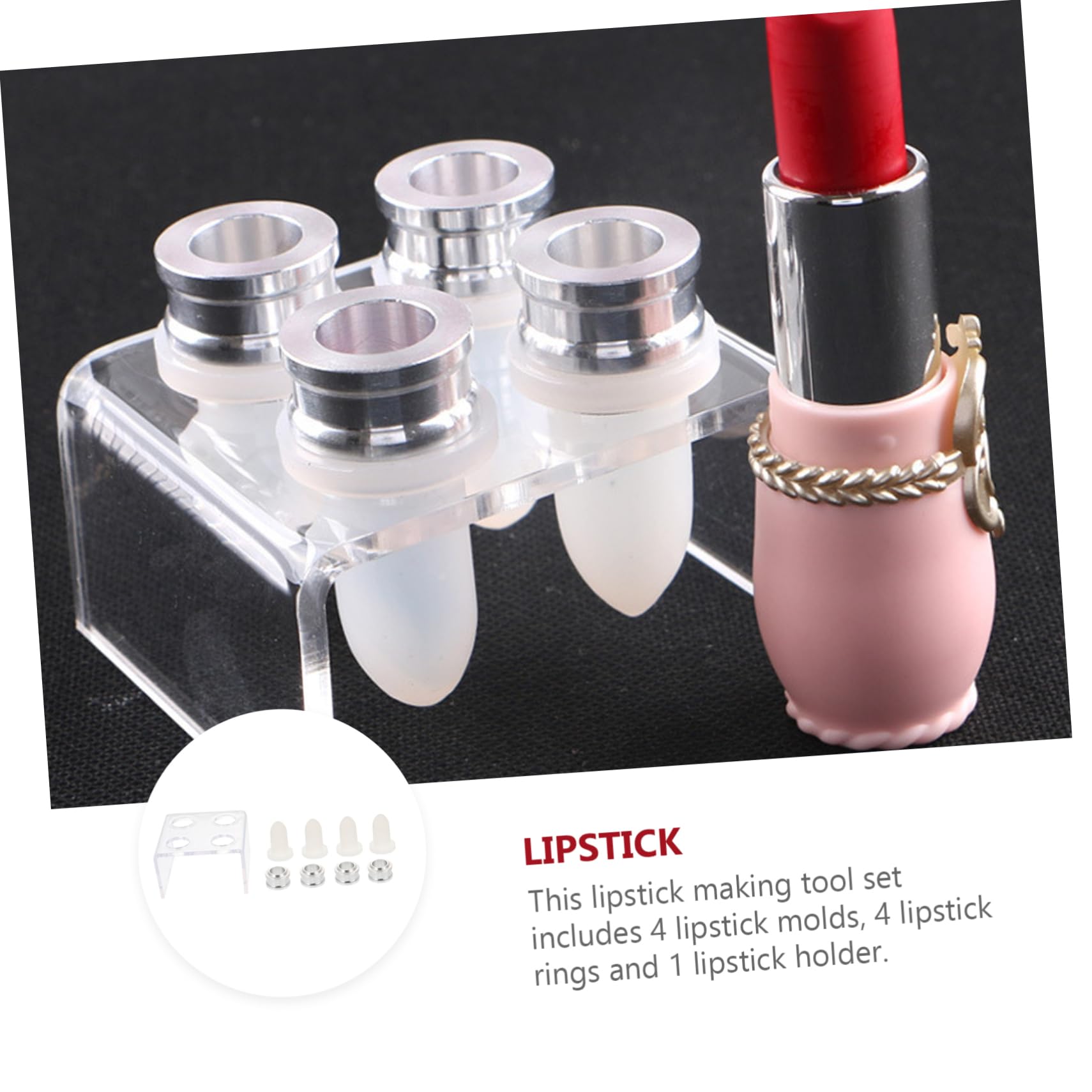 Beaupretty Lot De 3 Moules À Rouge À Lèvres En Silicone Pour Fabrication De Et Gloss Pour Cosmétiques Pour Crèmes À Lèvres Pour Rouge À Lèvres Gel De Silice
