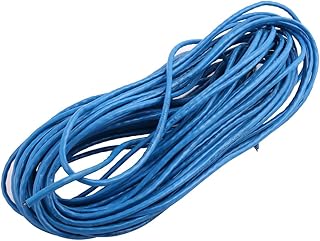 Aexit 23M Long Electrical equipment 4PR 24AWG Fexible CAT5E LAN Ethernet Network Cable Connector Blue