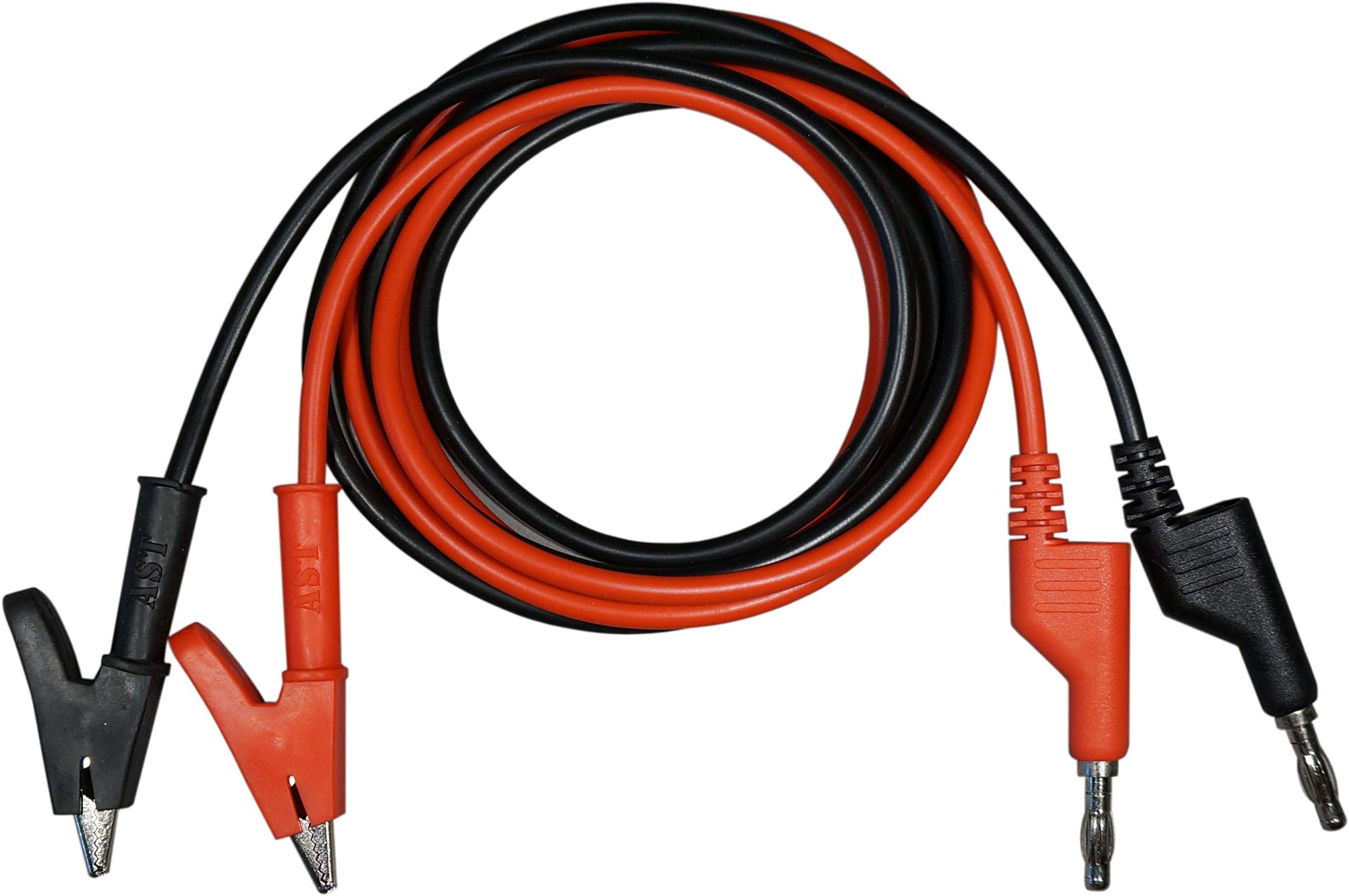 Test Lead Banana Plug Stackable to Alligator Clip Heavy Duty 39"