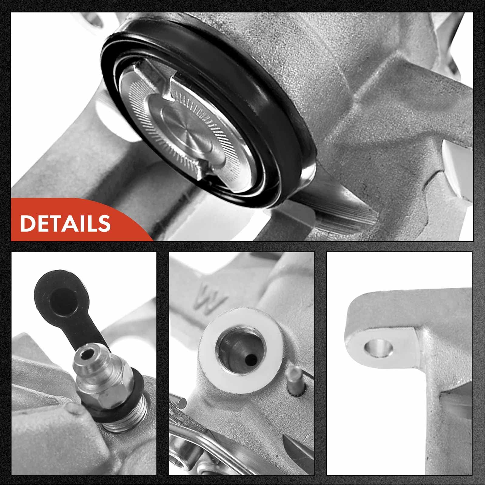Frankberg Pinza freno posteriore sinistra alluminio 8E0615423 | Compatibile con: P.a.s.s.a.t Variant 3B5, A6 4B2 4B4, P.a.s.s.a.t Variant 3B6, P.a.s.s.a.t 3B3, A6 Avant 4B5 4B6