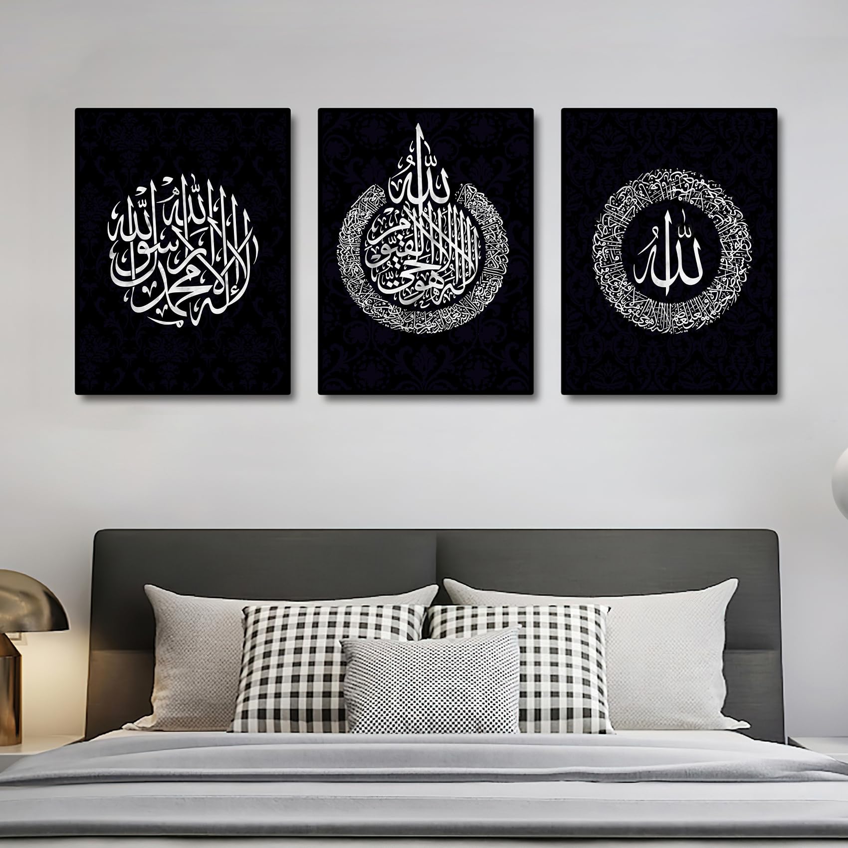 3 Pcs Wooden Framed Canvas Wall Art Set Bohemian Sage Green Canvas Prints Poster Geometric Line Beige Green Pictures for Living Room Bedroom Dinning Room Hallway Stairs Wall Decor 30x40cm x3pcs — view 241
