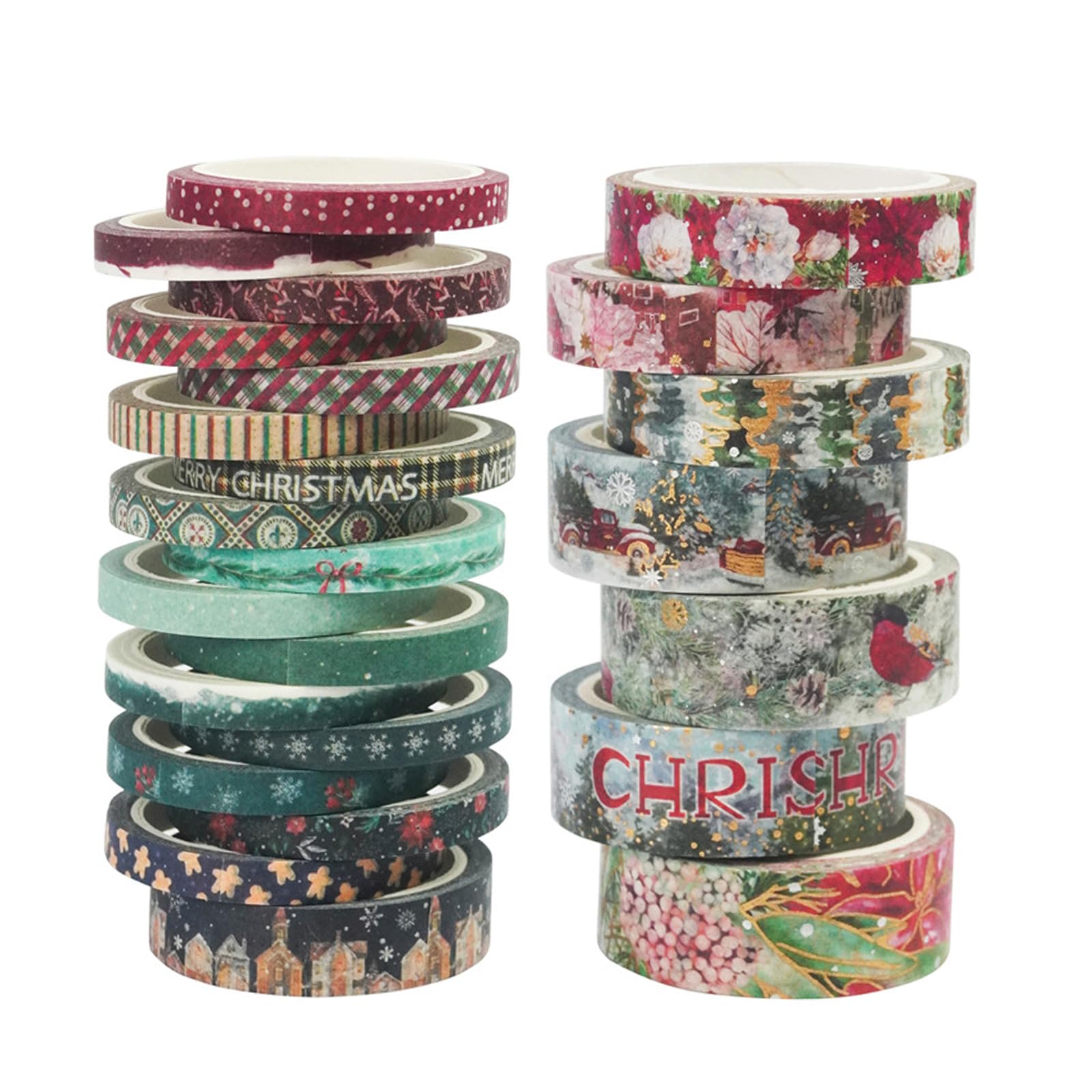 24 ROULEAUX DE 2 Mètres D'adhésif De Masquage Washi Pour Album De Cartes De EUR 11,78 - FR