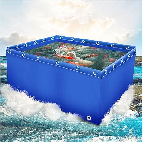 Piscina sobre el suelo de lona para peces, tanque de almacenamiento de agua portátil plegable, depósito de estanque de peces, piscina de