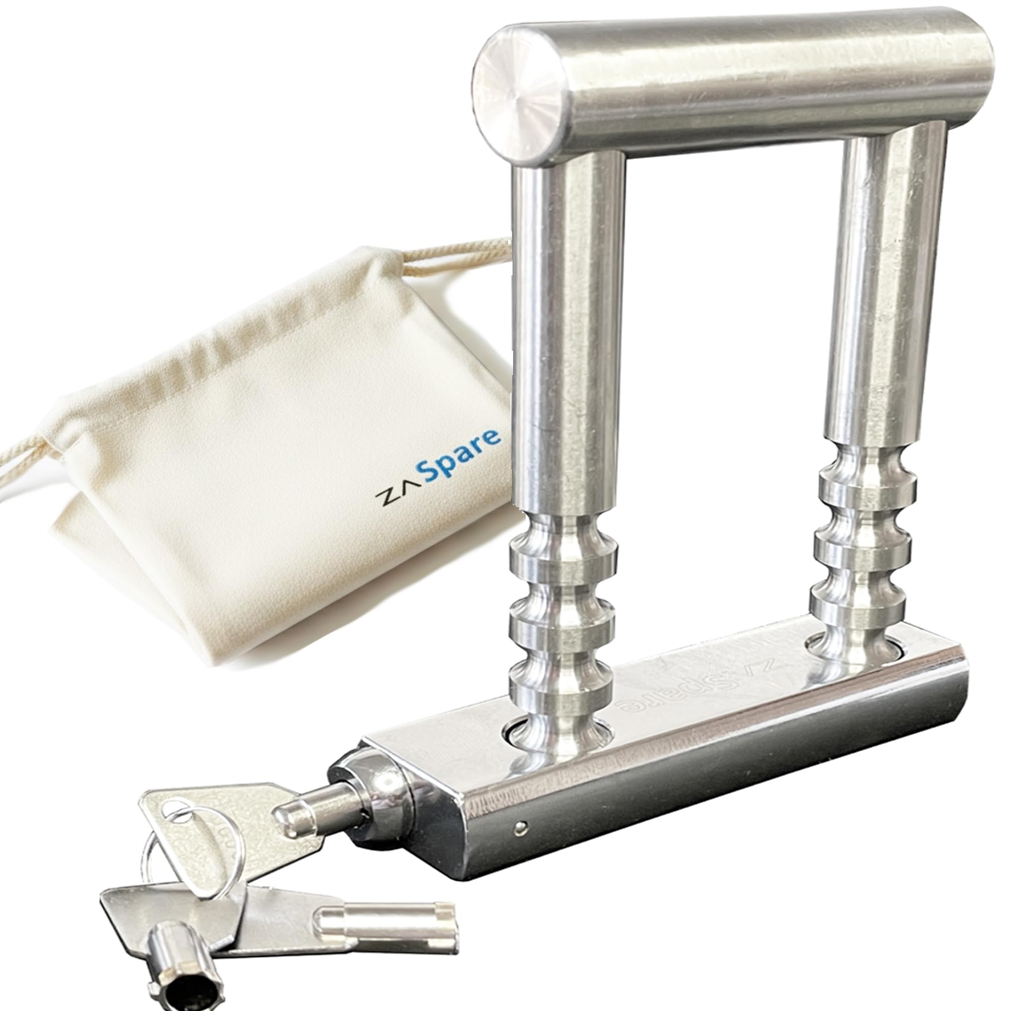 ZASPARE - Lucchetto Antiscasso Serratura Cancello Esterno Lucchetto Cancello Esterno Lucchetti Grande Lungo Corazzato Acciaio inox Catenaccio Antiscasso Serratura Garage Estendibile a 5 Posizioni