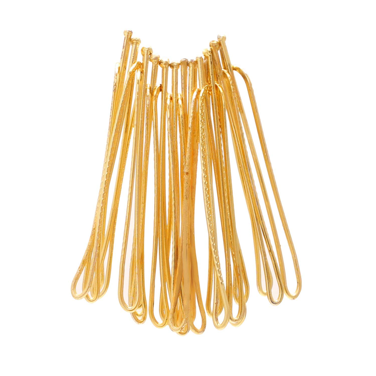 VAMA FASHIONS Gold Plated Brooches Clip Anti Tarnish U Safety Saree Hijab Heavy Sari Pins Saree Dupatta Pallu Pleats Sewing Fancy Sarees Pin for Girls & Women 1