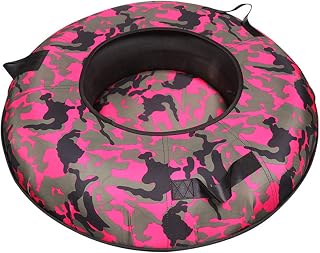 YAHAO Snow Sledding Equipment,Inflatable Snow Tube Snow Sledge with Handles Freeze-Resistant Skiing Ring Heavy Duty PVC Durable Sled Snow Sled Tire Tube Ski Pad Outdoor Sports,70cm