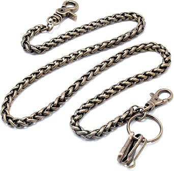 Double K Basic & Simple Strong Key Jean Wallet Chain 30" MLT CS39
