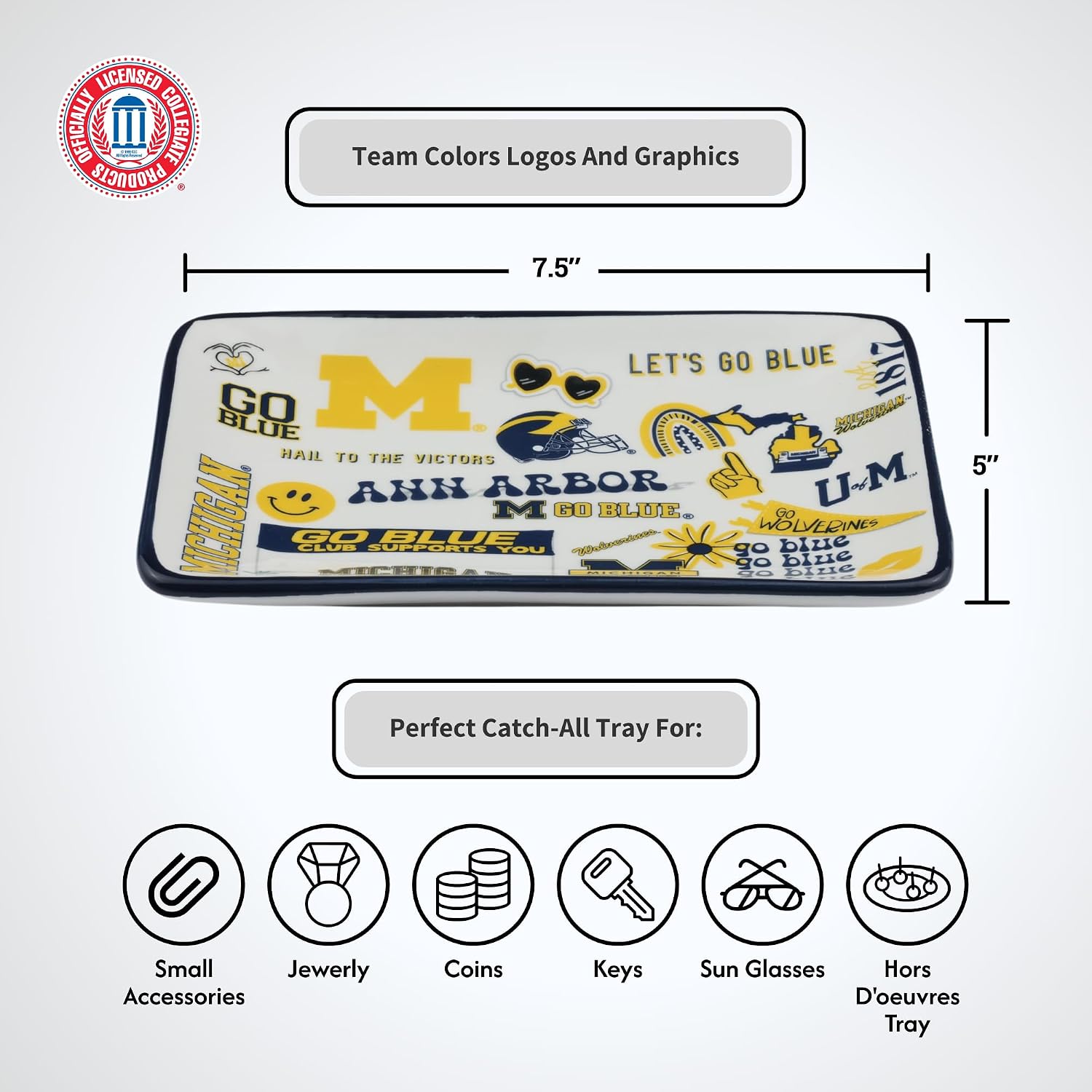 The Memory Company | Licensed NCAA Team Spirit Trinket Tray