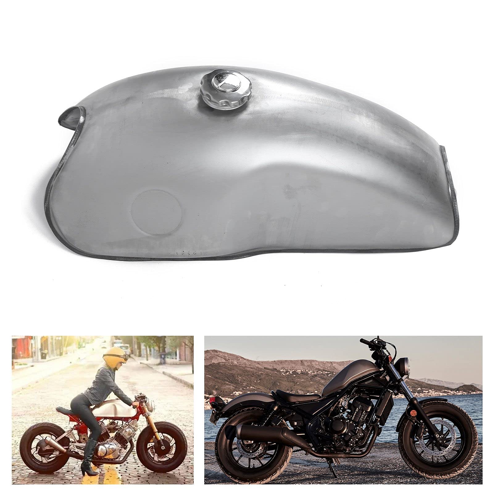 Amazon | ヤマハSR125SR250 SR400のバイク交換用燃料タンク、鉄 