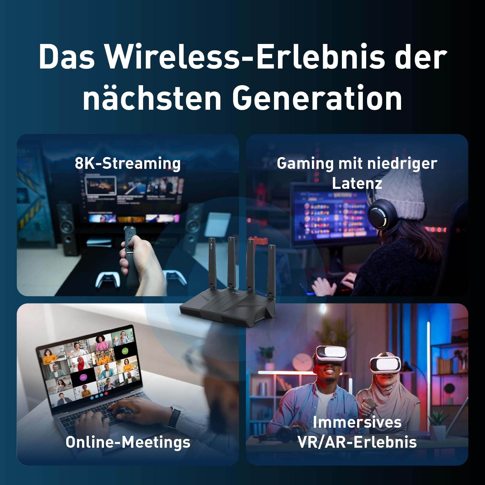 GL.iNet GL-BE6500 Flint 3e Wi-Fi 7 Router mit VPN für Heim und Gaming | Wi-Fi 7 BE6500 bis 6,5 Gbps mit MLO und 4K-QAM für 4K-Streaming, Gaming und Videoanrufe