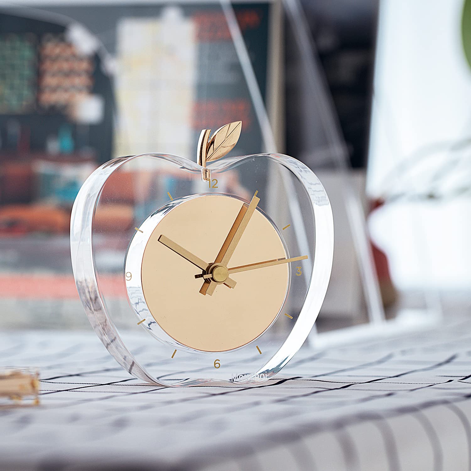 Amazon.com: Mouchoi Acrylic Desk Clock, Mordern Analog Clock, Home